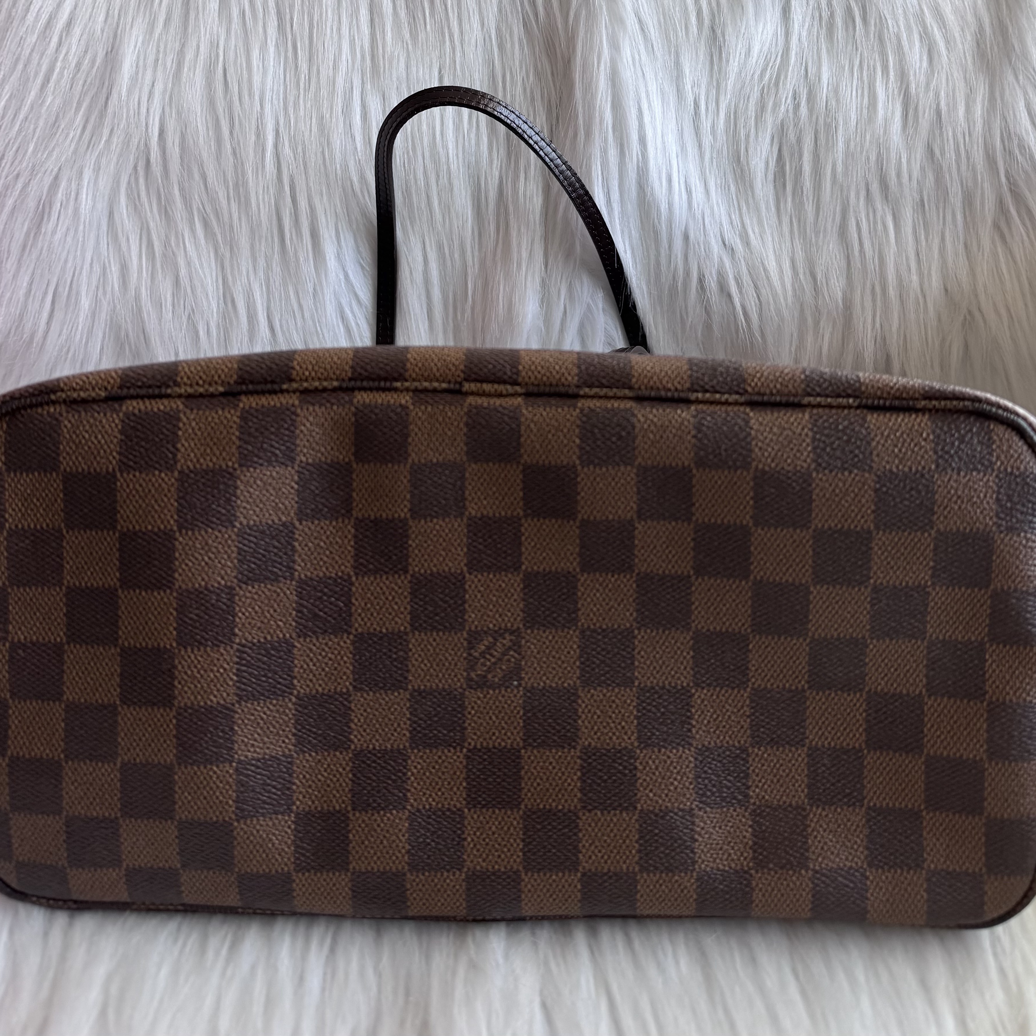 Louis Vuitton Neverfull MM-Damier Ebene Brown Leather Very good condition - Inside View