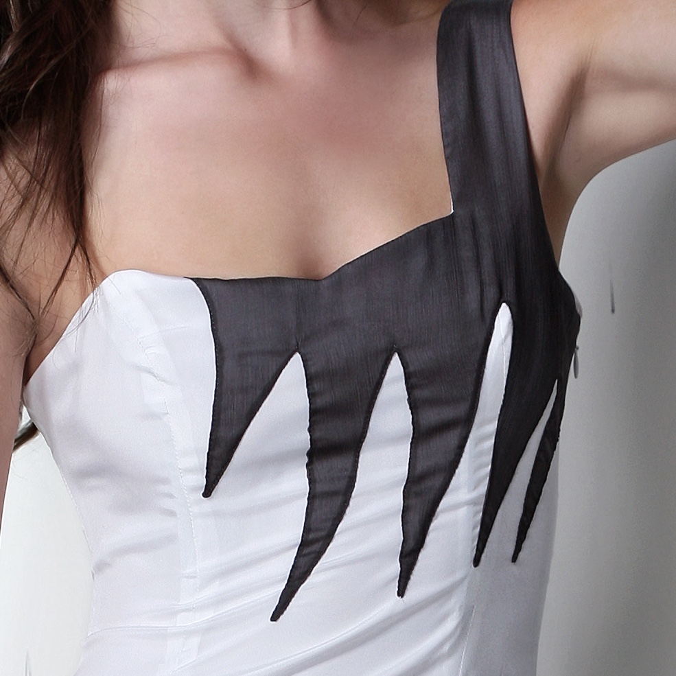 Yotam Solomon Gown - Runway Sample White Silk Good condition - Model View