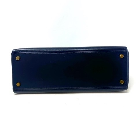 Hermès Kelly 32 Black Box Black Leather Good condition - Inside View