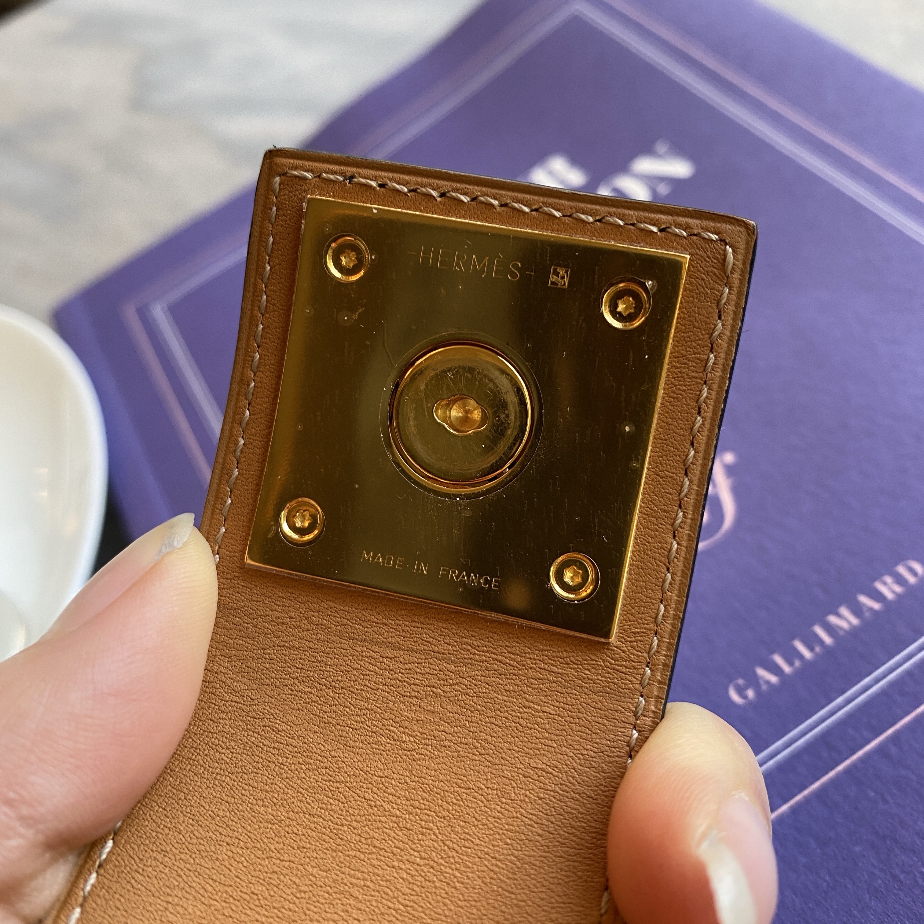 Hermès Creneau Bracelet Black Brass Good condition - Inside View