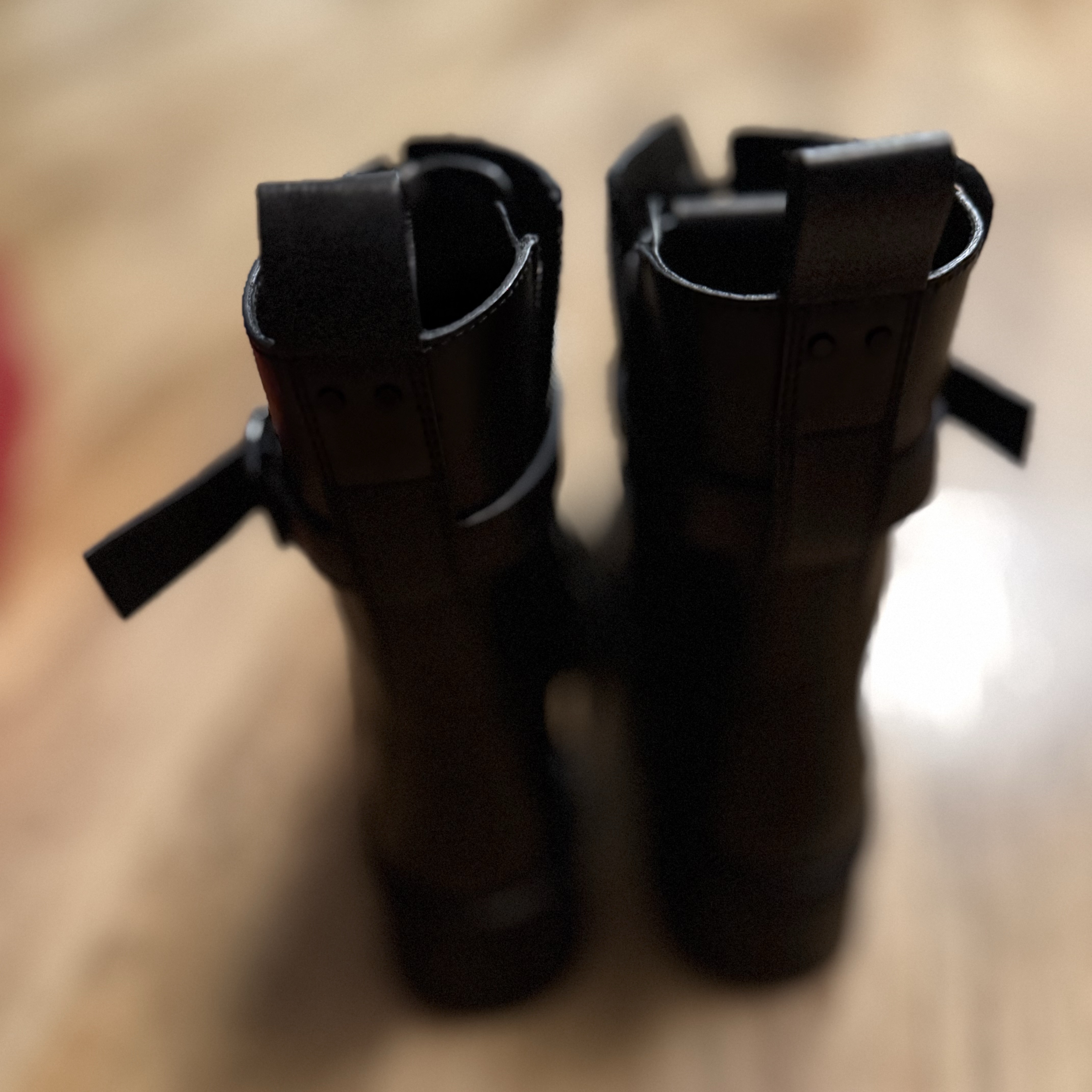 Valentino Boots Black Leather Very good condition - Back View