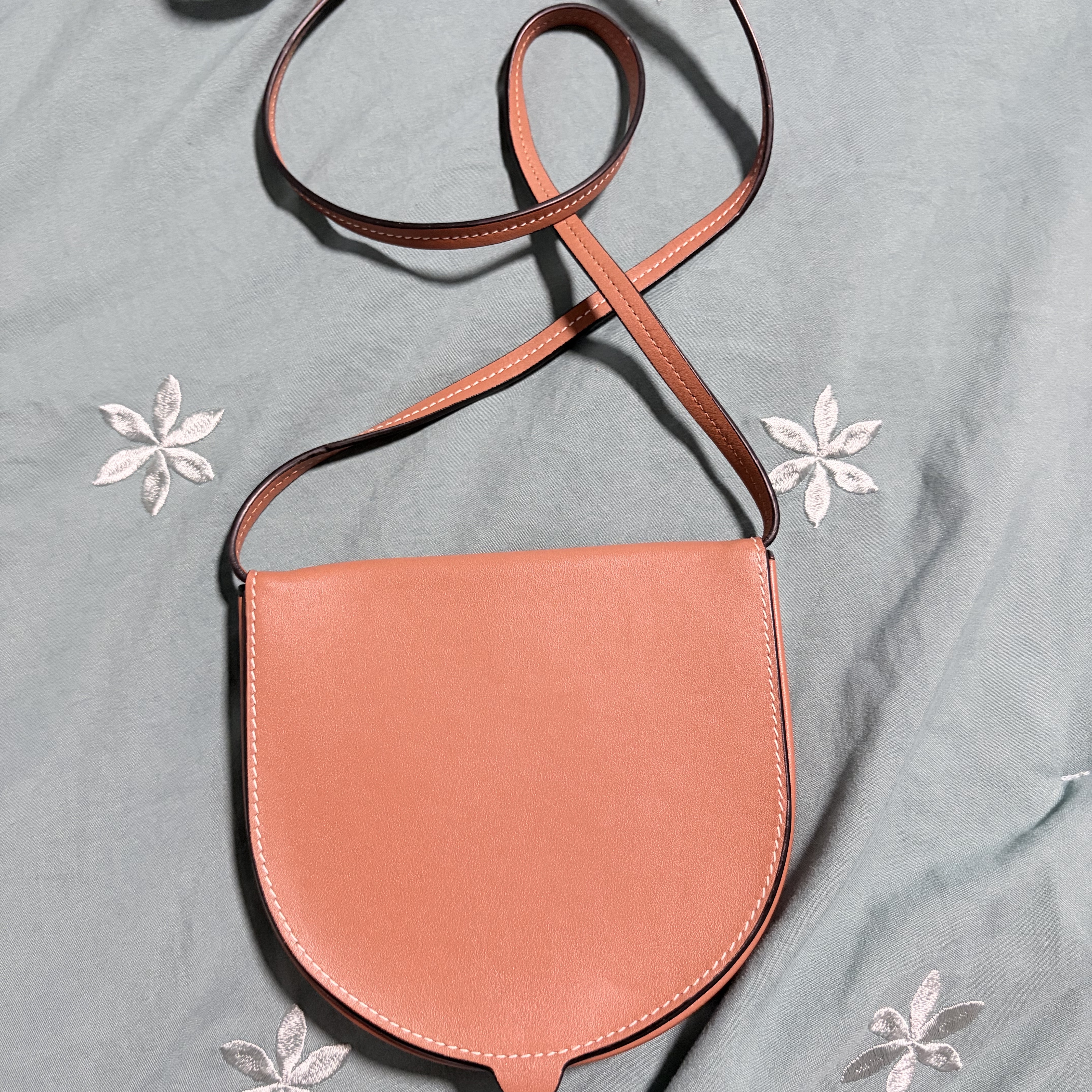 Loewe Crossbody Wallet Bag Brown Leather Never worn - Back View