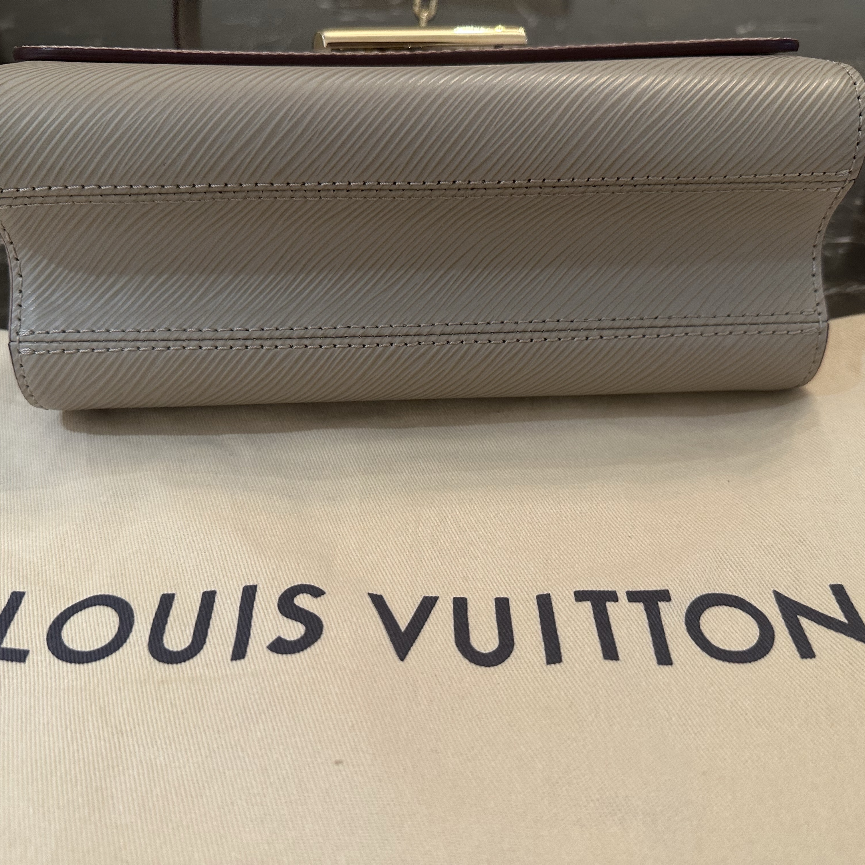 Louis Vuitton LV Twist MM Beige Leather Never worn - Inside View