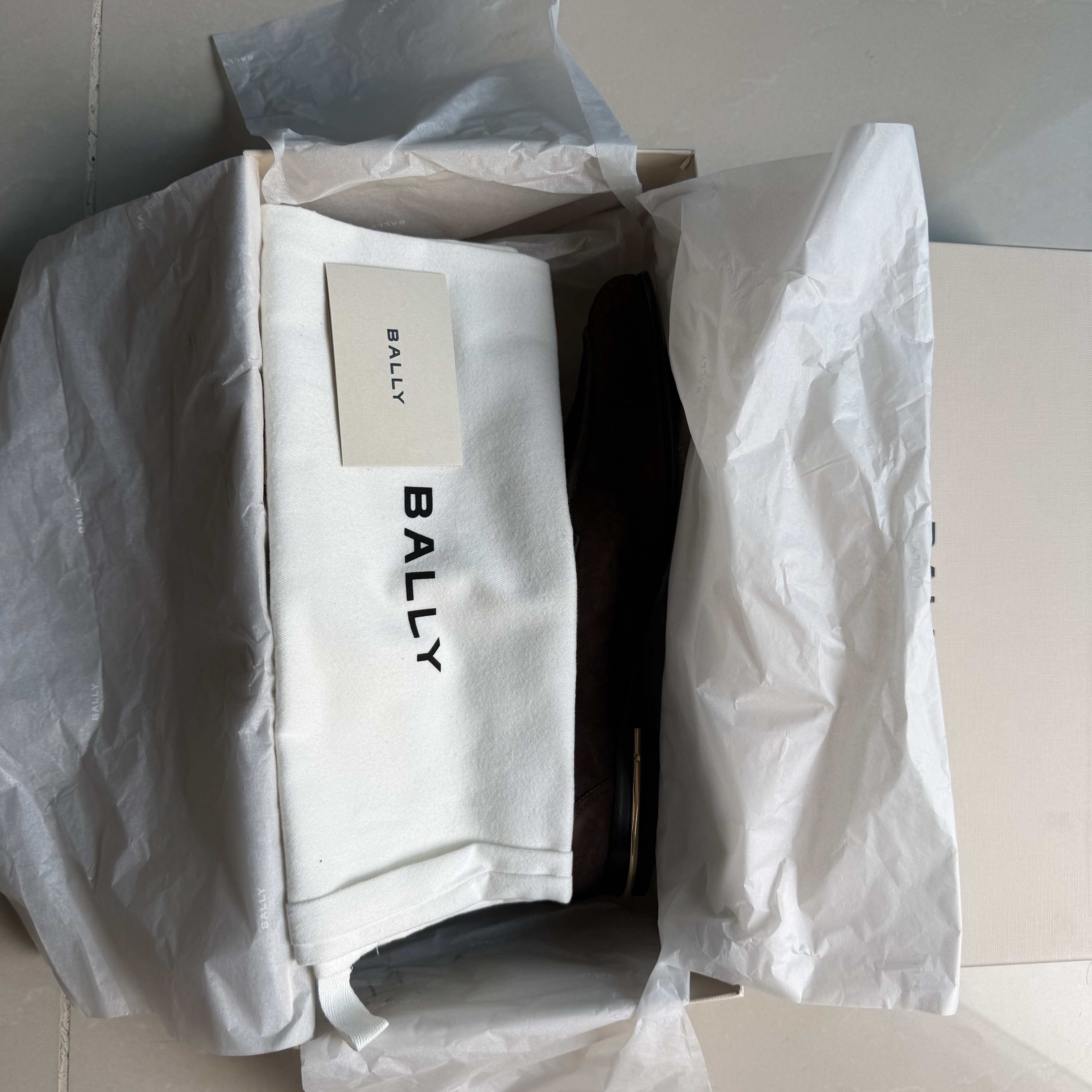 Bally Bally Loafers Brown Leather Never worn, with tag - Box View