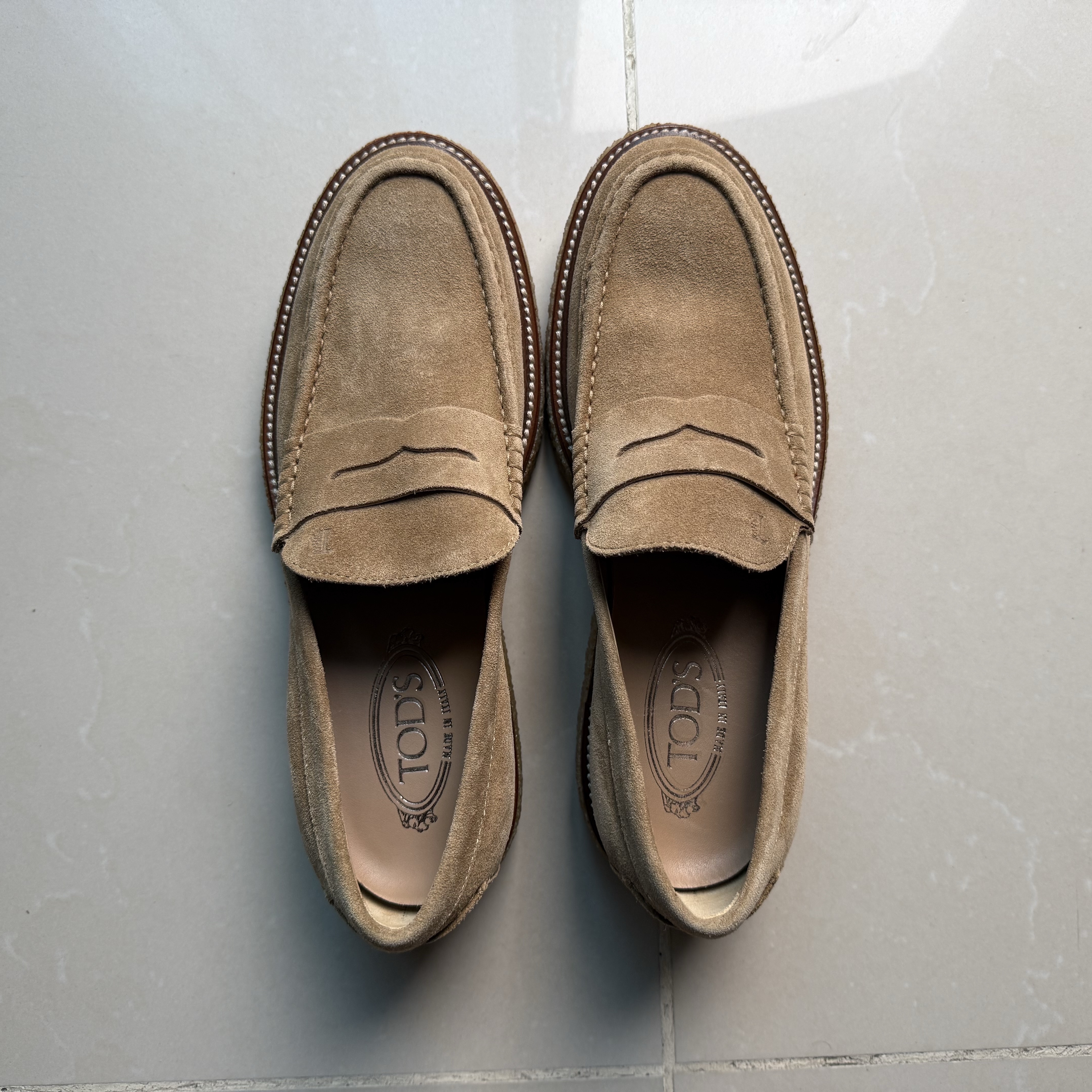 Tod's Tods Loafers Brown Leather Never worn, with tag - Inside View