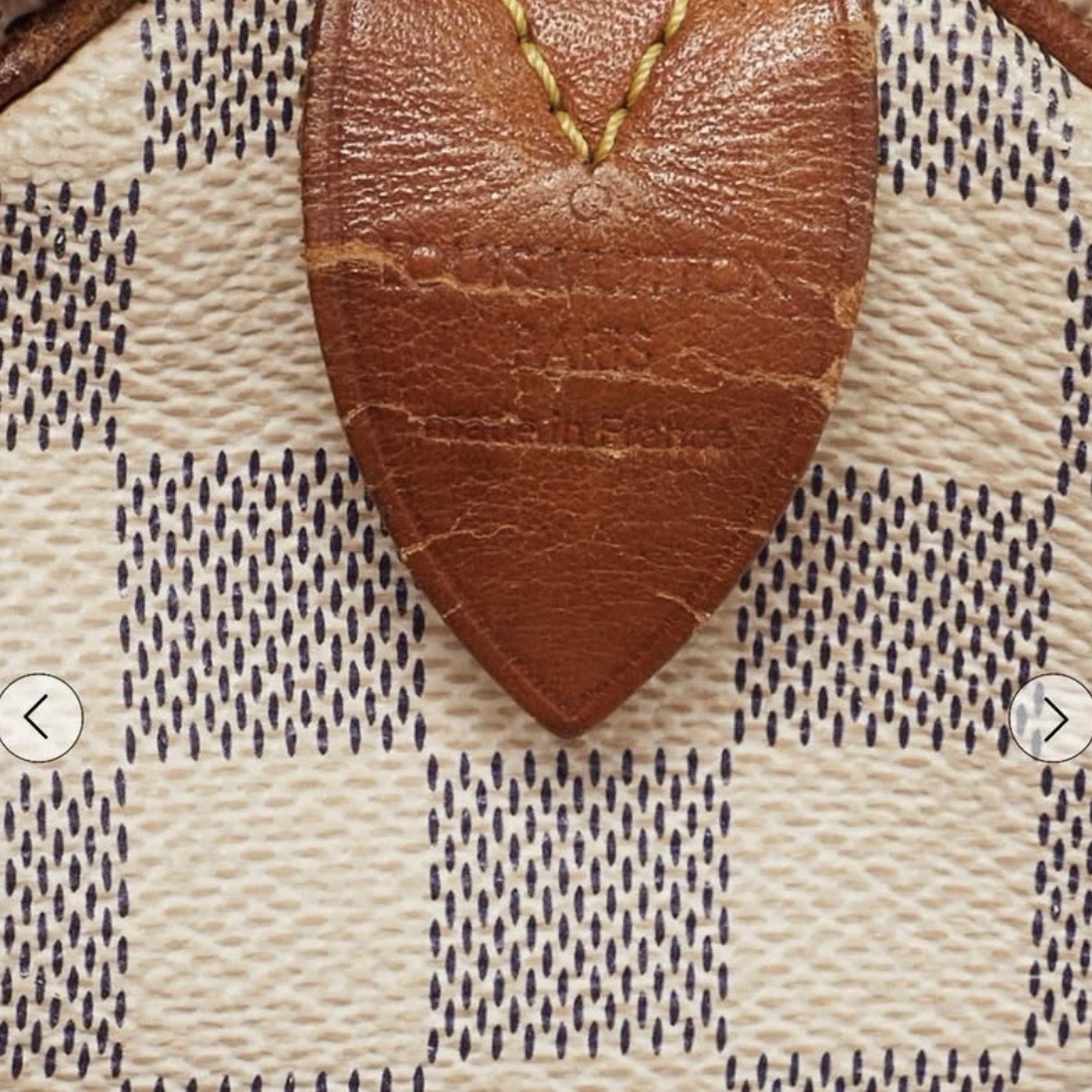 Louis Vuitton Azur Speedy 30 White Canvas Good condition - Model View