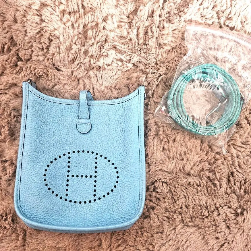 Hermès Clemence TPM Evelyn Amazone Silver Leather Good - Inside View