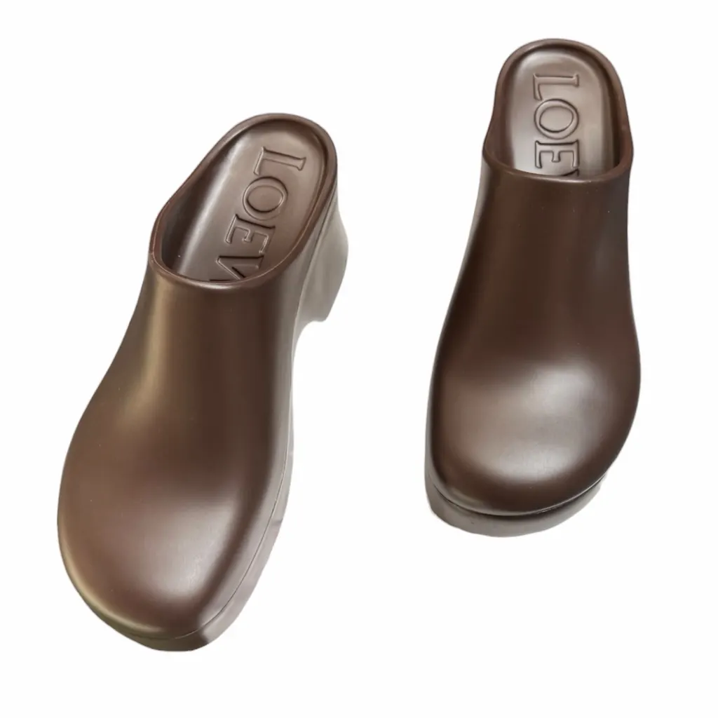 Loewe Loewe Terra Foam Clog Brown Rubber Never worn, with tag - Inside View