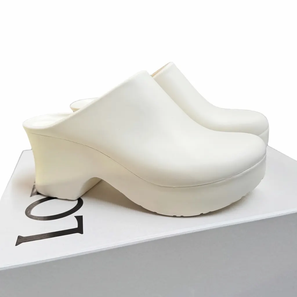 Loewe Loewe Terra Foam Clog White Rubber Never worn, with tag - Front View