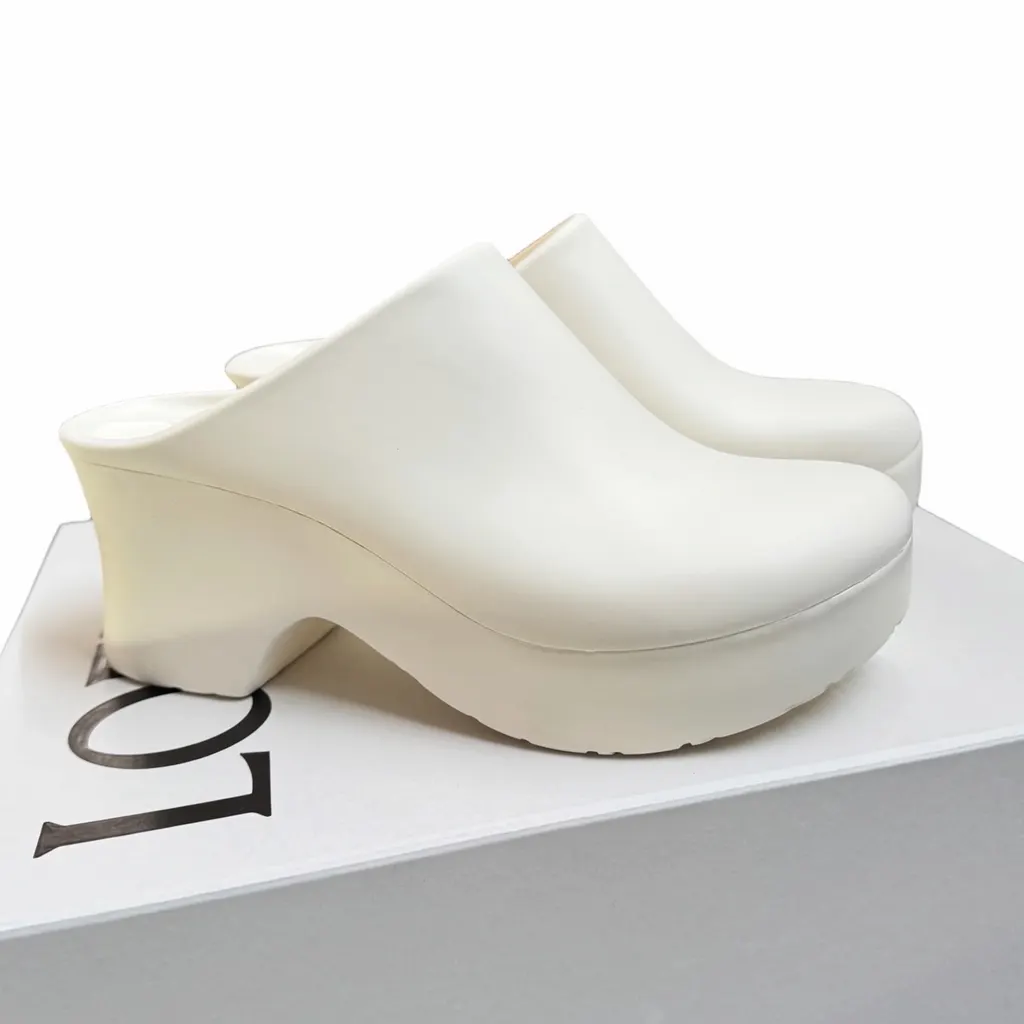 Loewe Loewe Terra Foam Clog White Rubber Never worn, with tag - Front View