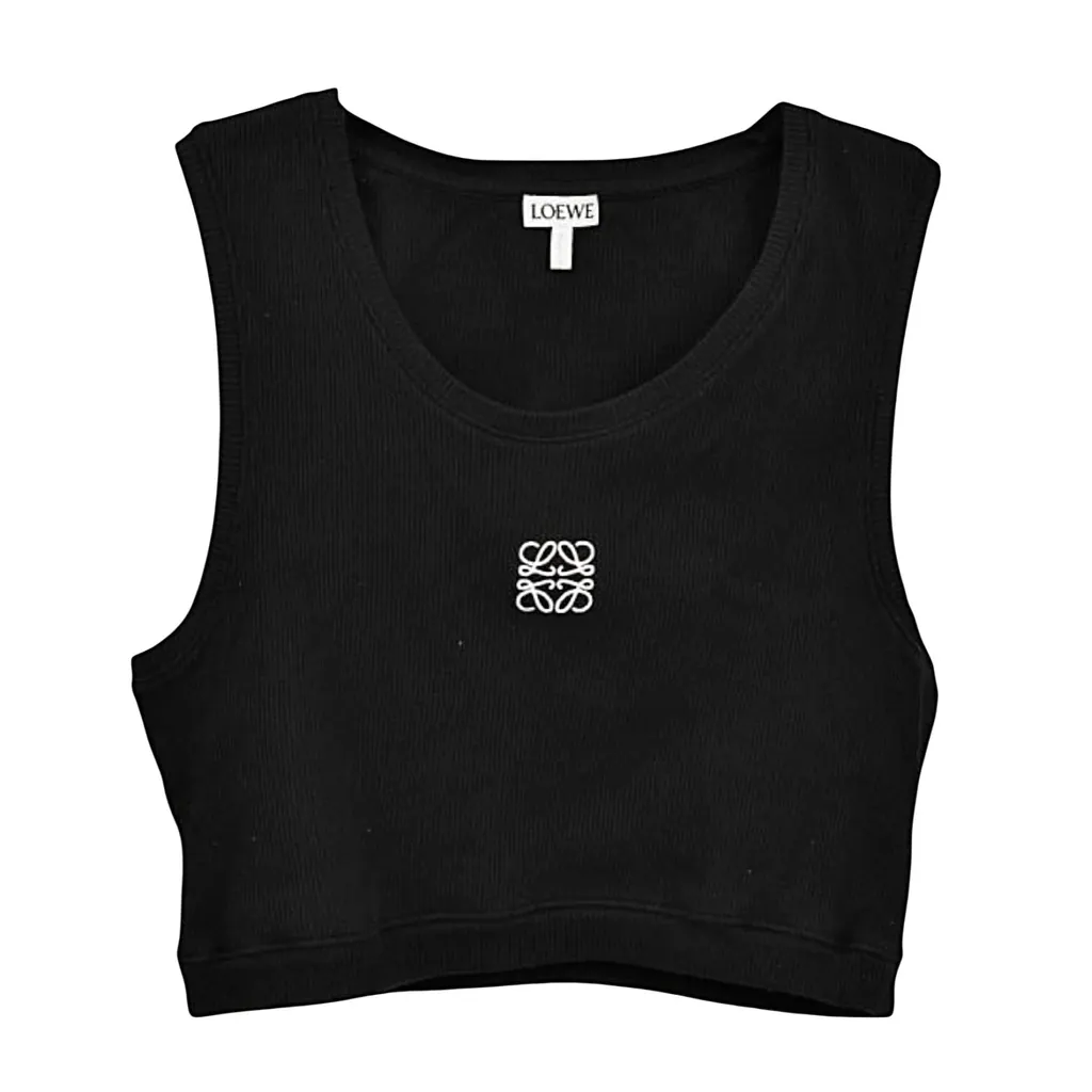 Loewe Loewe X Anagram Cropped Black Cotton Never worn, with tag - Front View