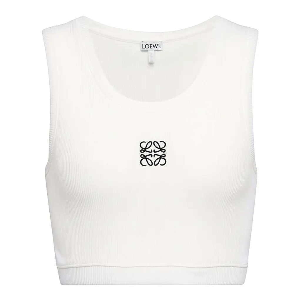Loewe Loewe X Anagram Cropped White Cotton Never worn, with tag - Front View