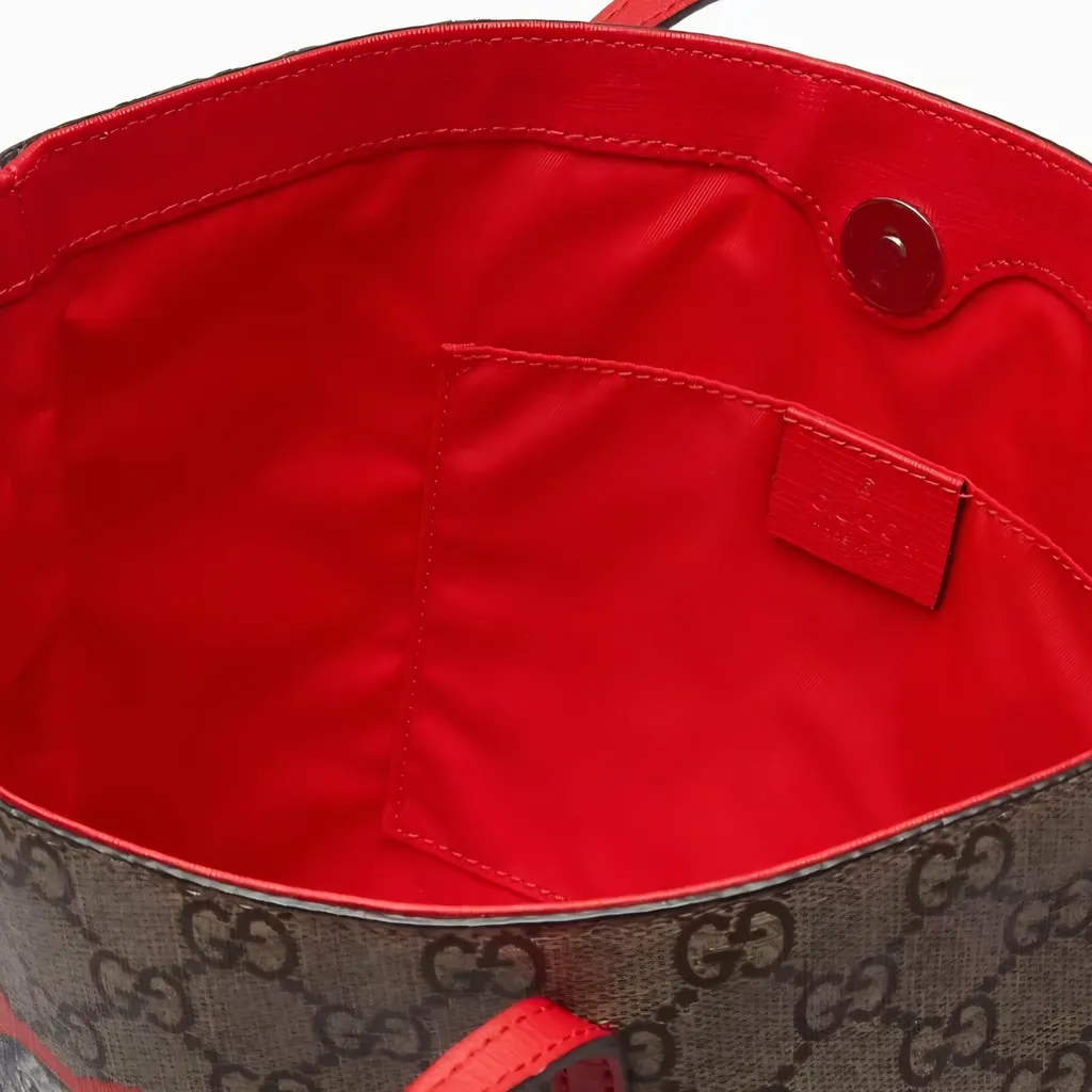 Gucci Gucci GG Supreme Cat Camel Canvas Good - Model View