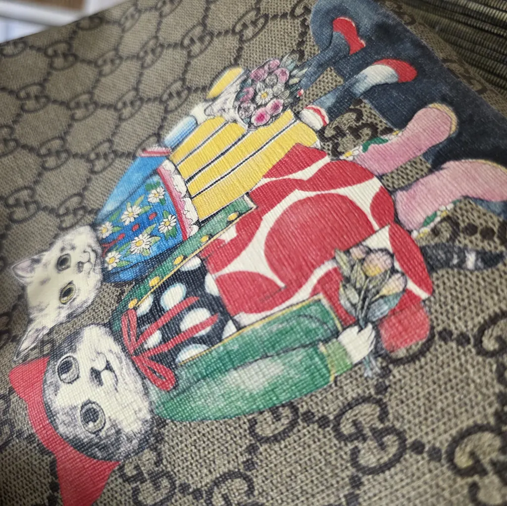Gucci Gucci GG Supreme Cat Camel Canvas Good - Box View