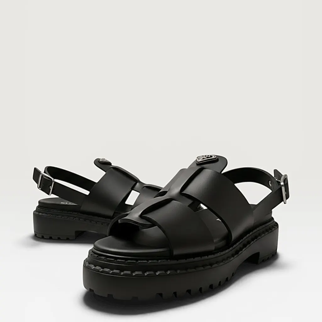 Prada Monolith Black Rubber Never worn, with tag - Box View