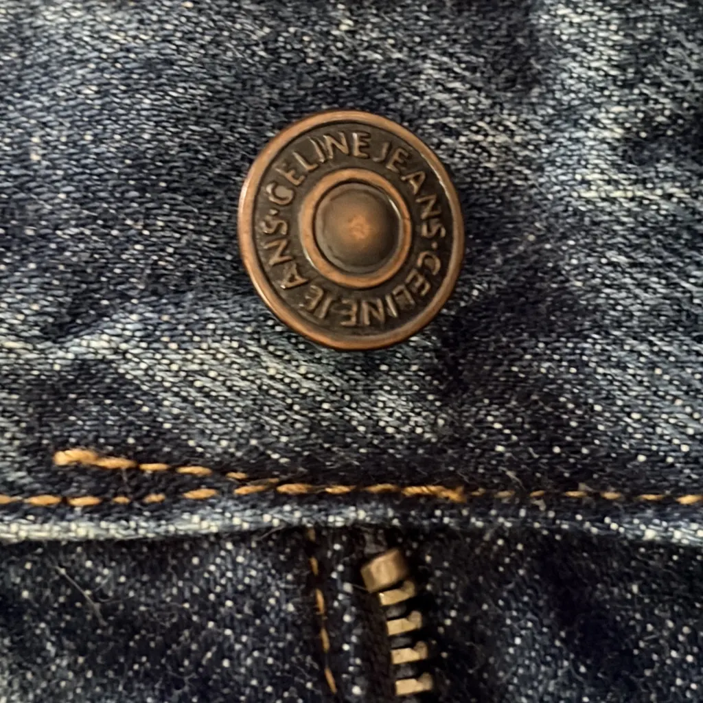 Celine Straight Leg Jeans EU36 Blue Cotton Very good - Box View