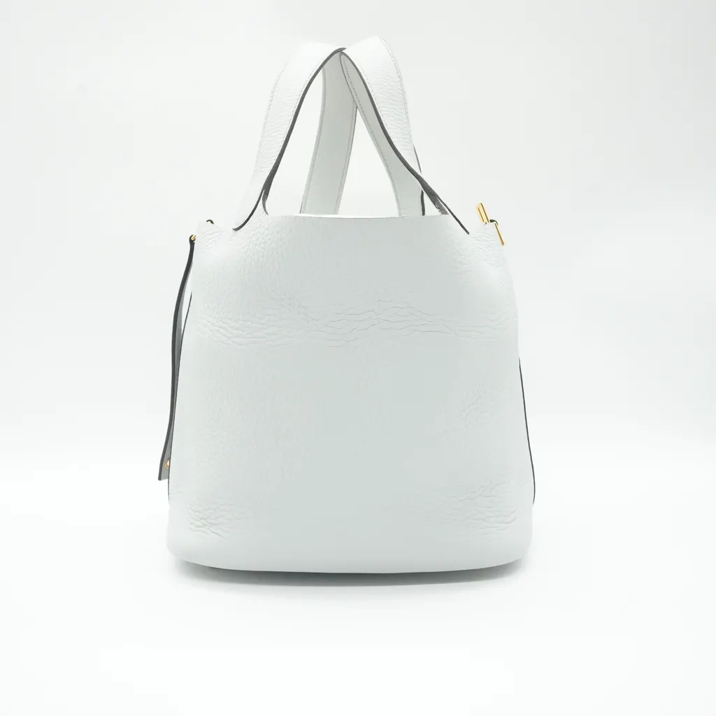 Hermès Picotin Lock 22 W White Leather Fair - Box View