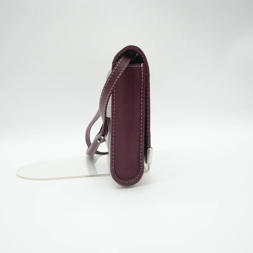 Goyard Monte-Carlo PM Shoulder Bag Burgundy Canvas Good - Box View