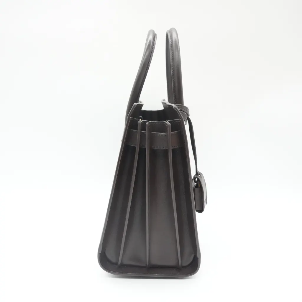 Saint Laurent Sac du Jour Brown Burgundy Leather Good - Box View