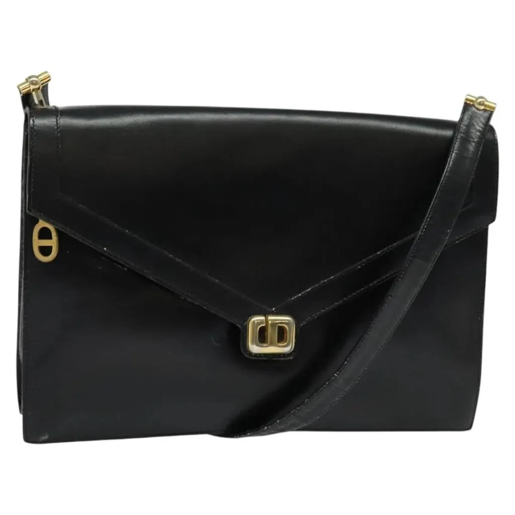 Dior shoulder bag Black Leather Good - Front View