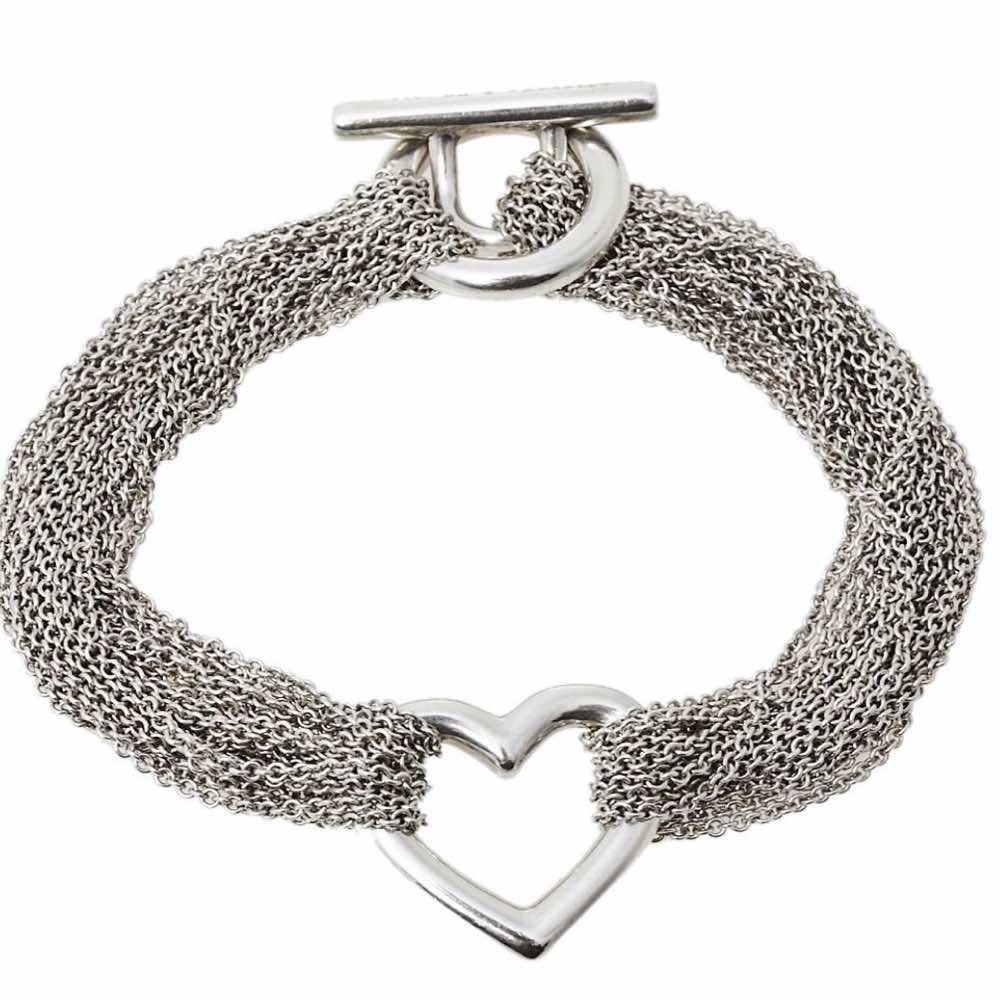 Tiffany & Co. Mesh Heart Silver Bracelet - 3