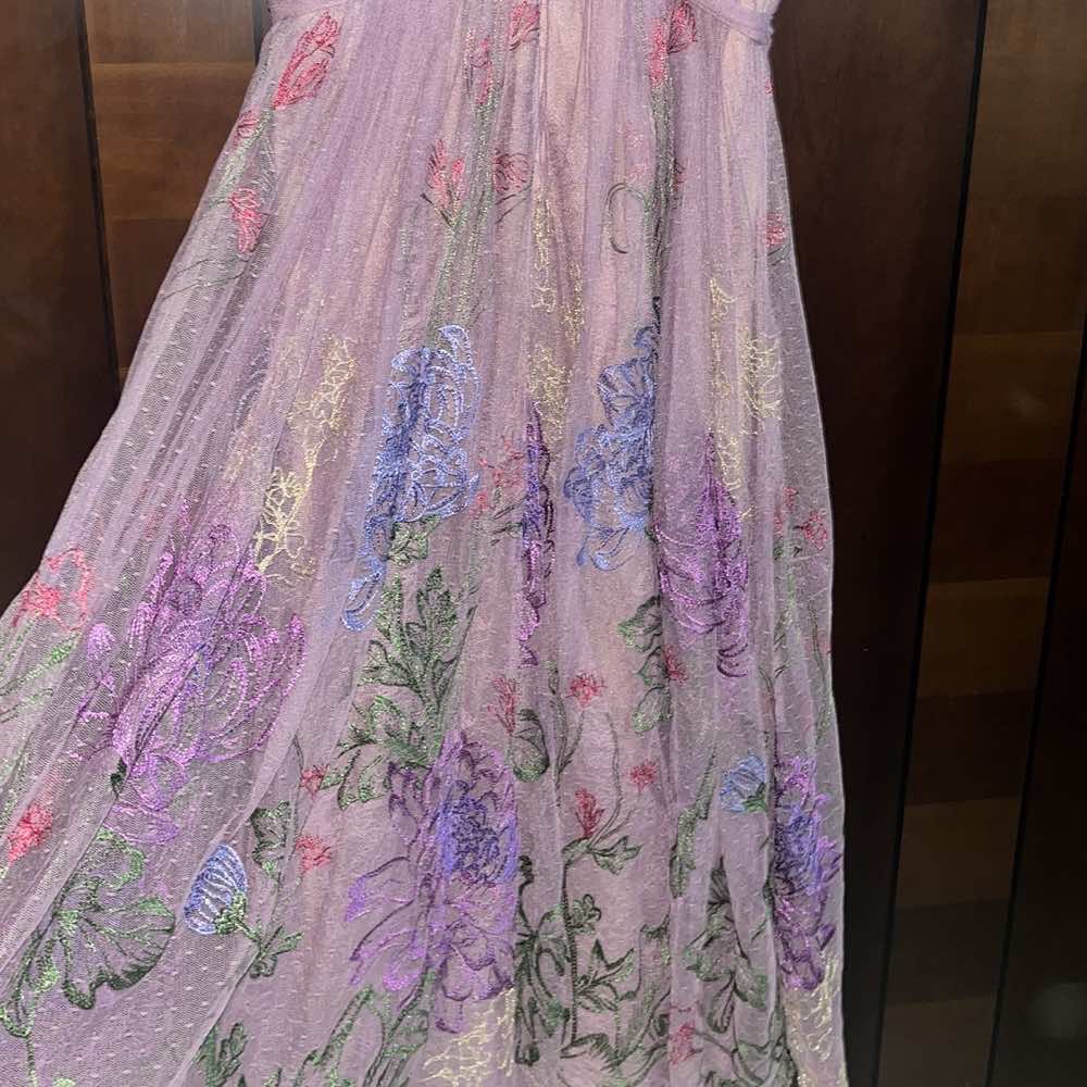 Marchesa Notte Tulle Floral Dress - Detail 1