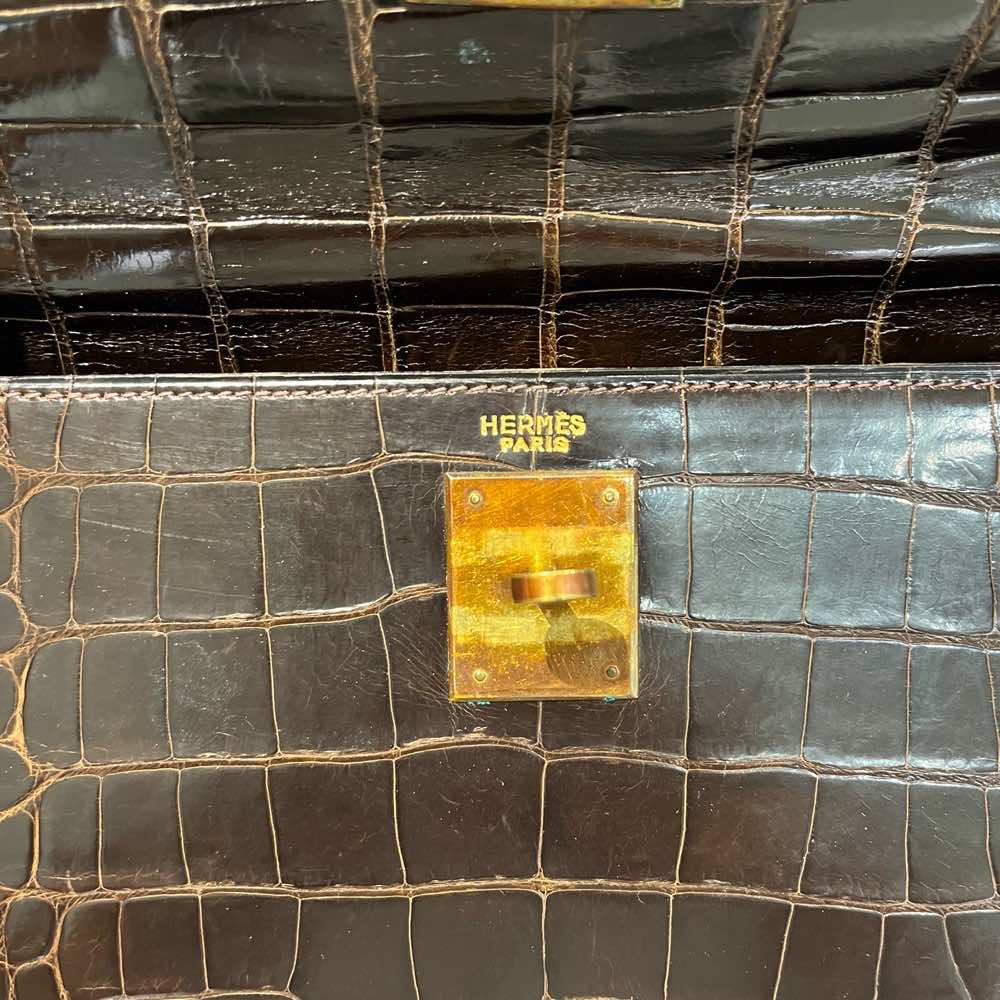 Hermès Vintage Kelly 35 - Crocodile - Detail 1
