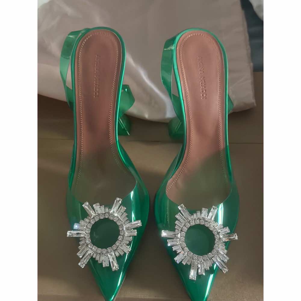 Amina Muaddi Begum Slingback Pumps - Image 14