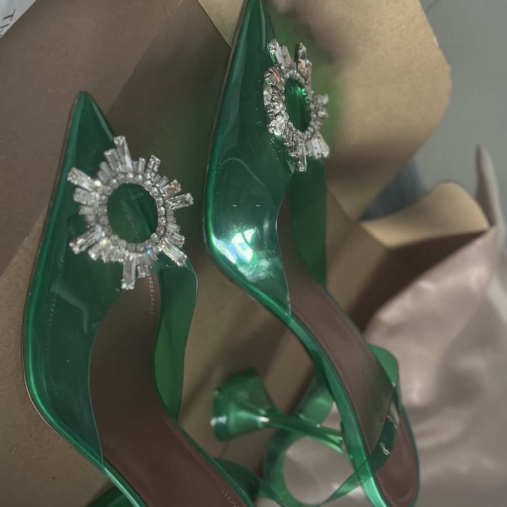 Amina Muaddi Begum Slingback Pumps - Image 11