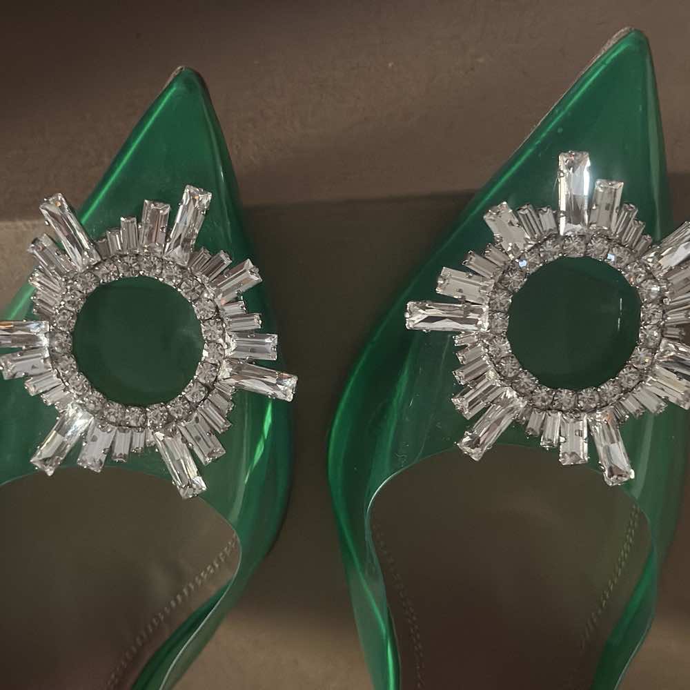 Amina Muaddi Begum Slingback Pumps - Image 12