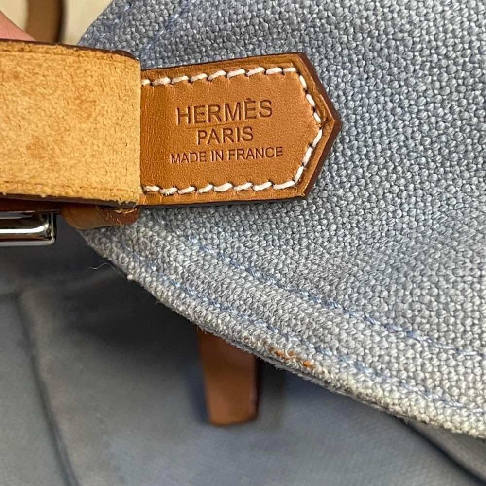 Hermès Marwari PM Silver Canvas Leather Fair - Box View