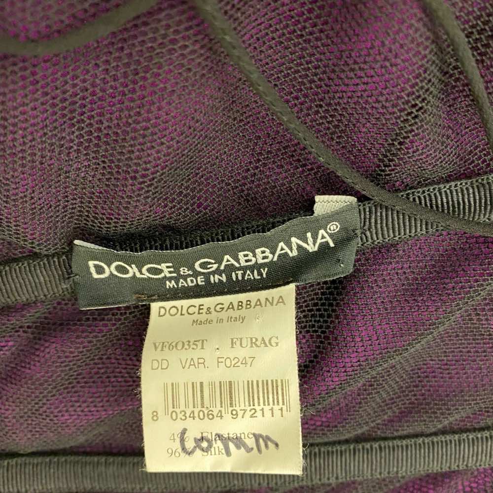 Dolce & Gabbana Silk Mini Dress Purple Silk Very good - Box View
