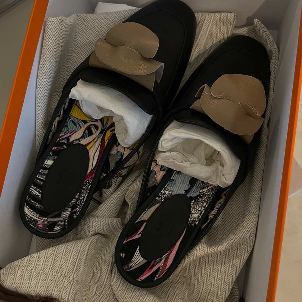 Hermès Oz Mule Cotton Toile - Detail 2