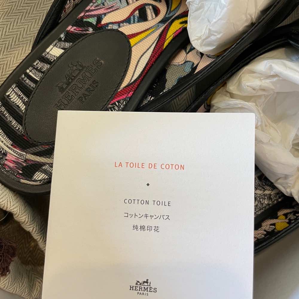 Hermès Oz Mule Cotton Toile - Image 10