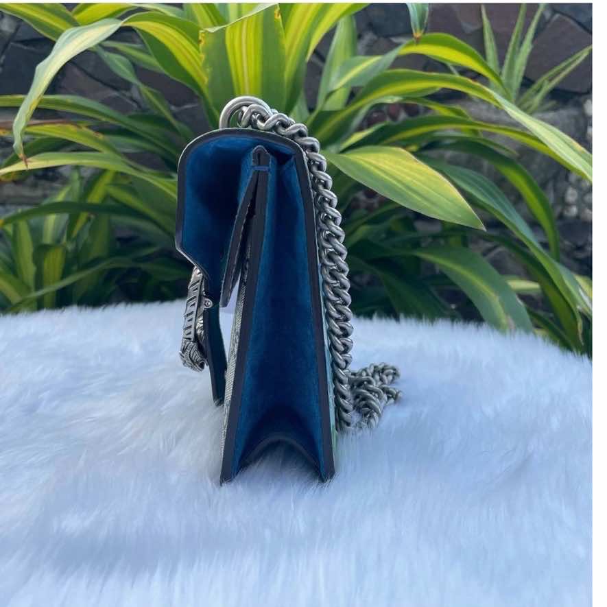 Gucci Mini Dionysus Blue Silver Good - Box View