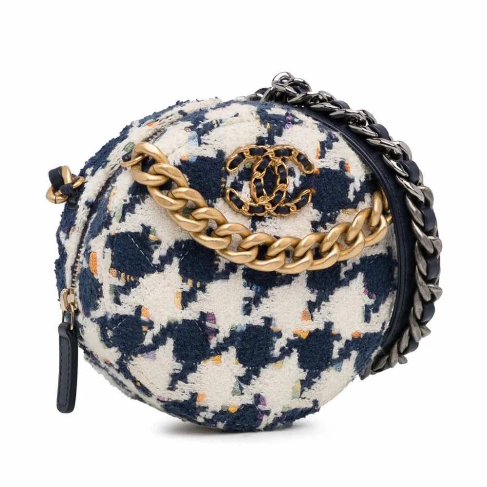 Chanel Tweed 19 Round Bag - Image 16