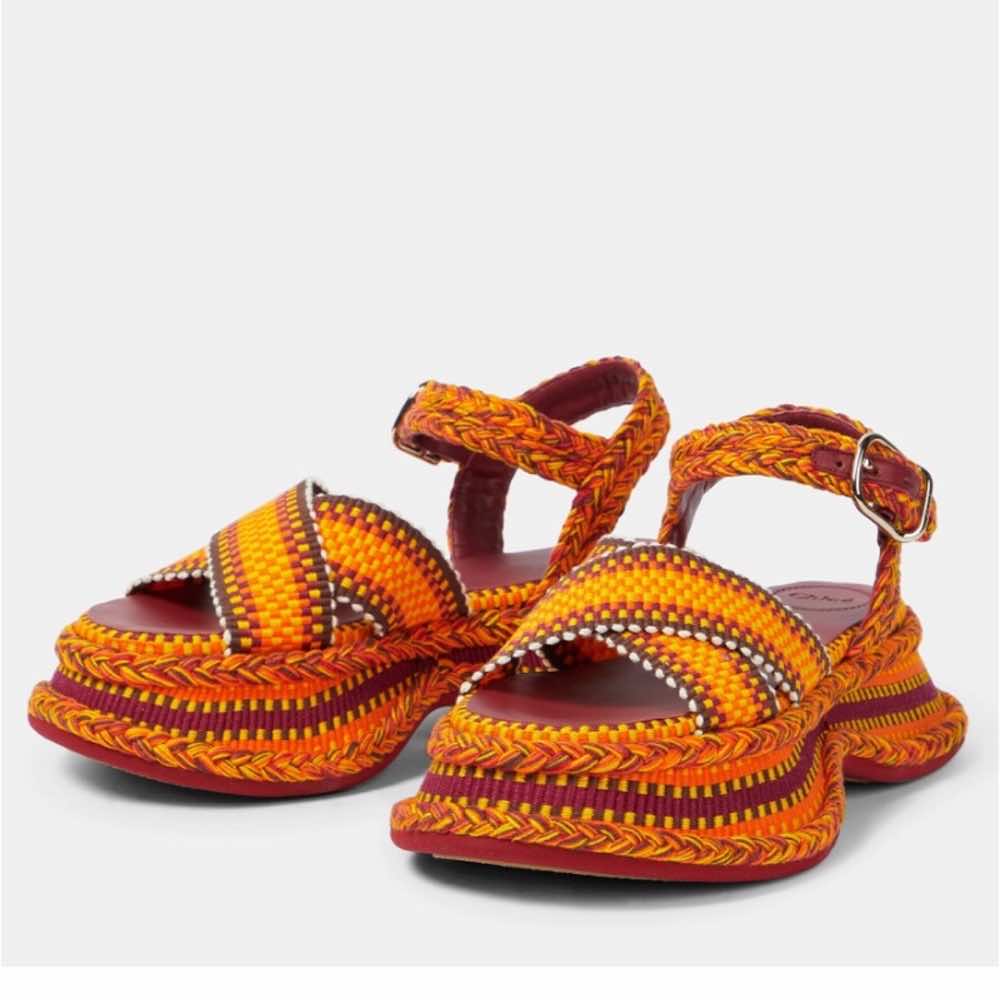 Chloé Meril Woven Sandals - Image 11