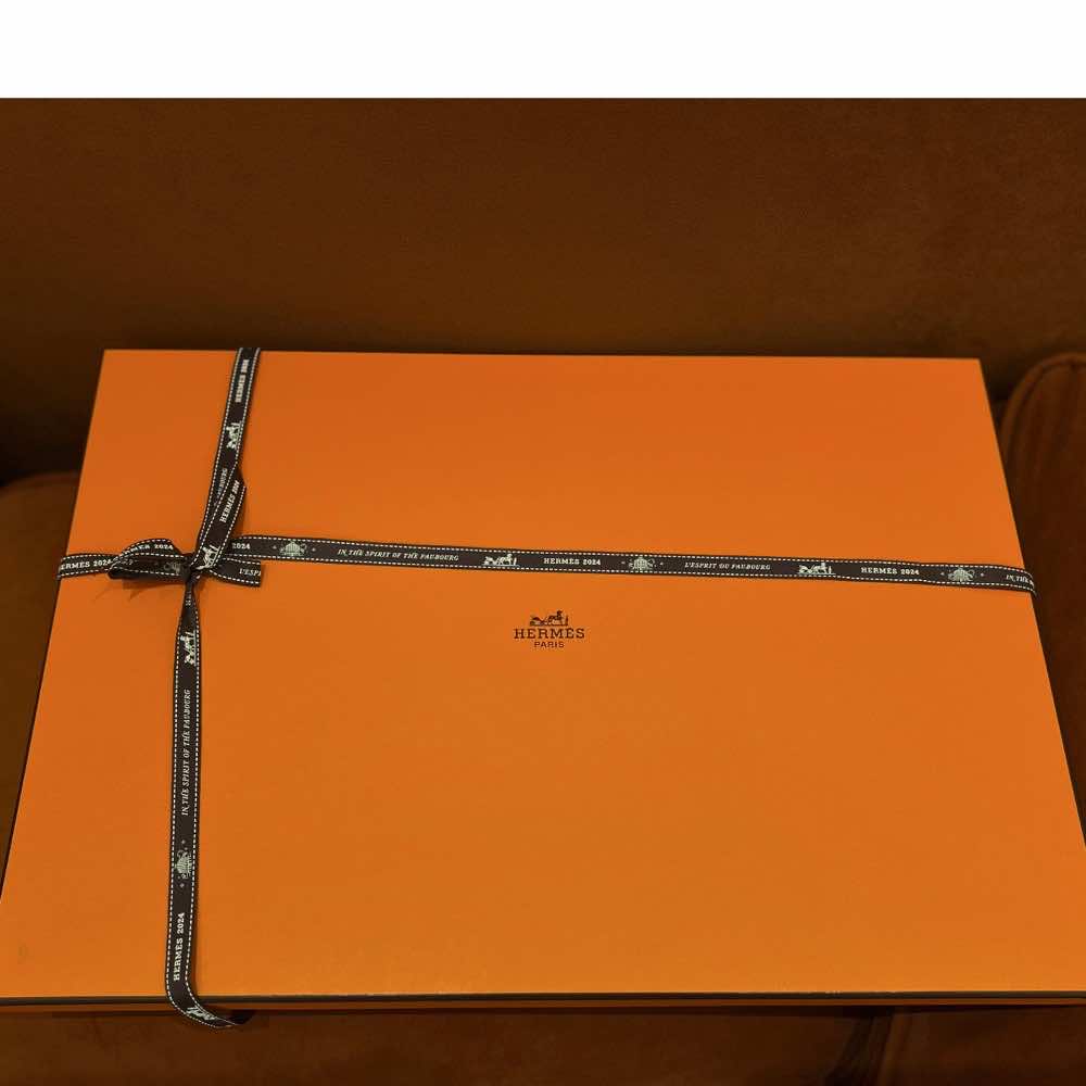 Hermès Trompe l'Oeil Stole - Side view