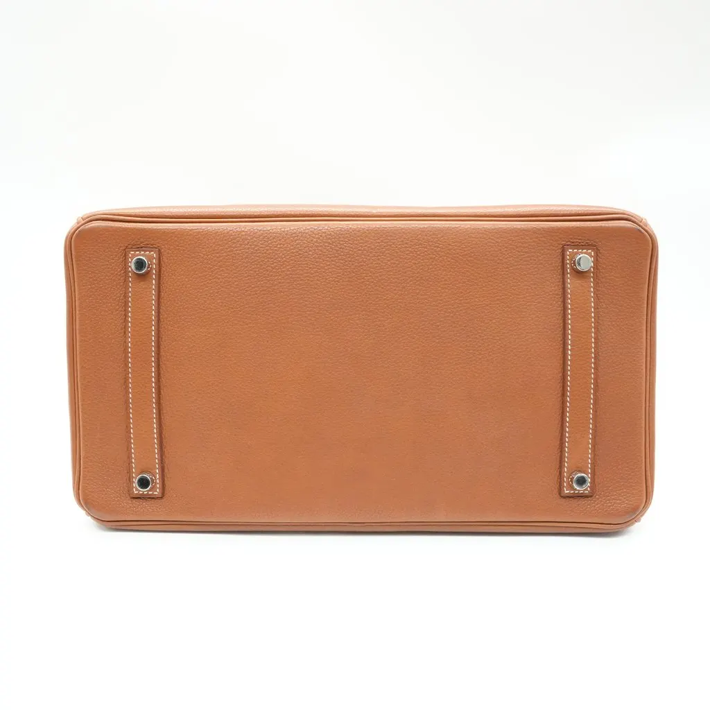 Hermès Birkin 35 Brown Togo Leather Hand Bag Stamp:C(2018) Brown Leather Good - Inside View