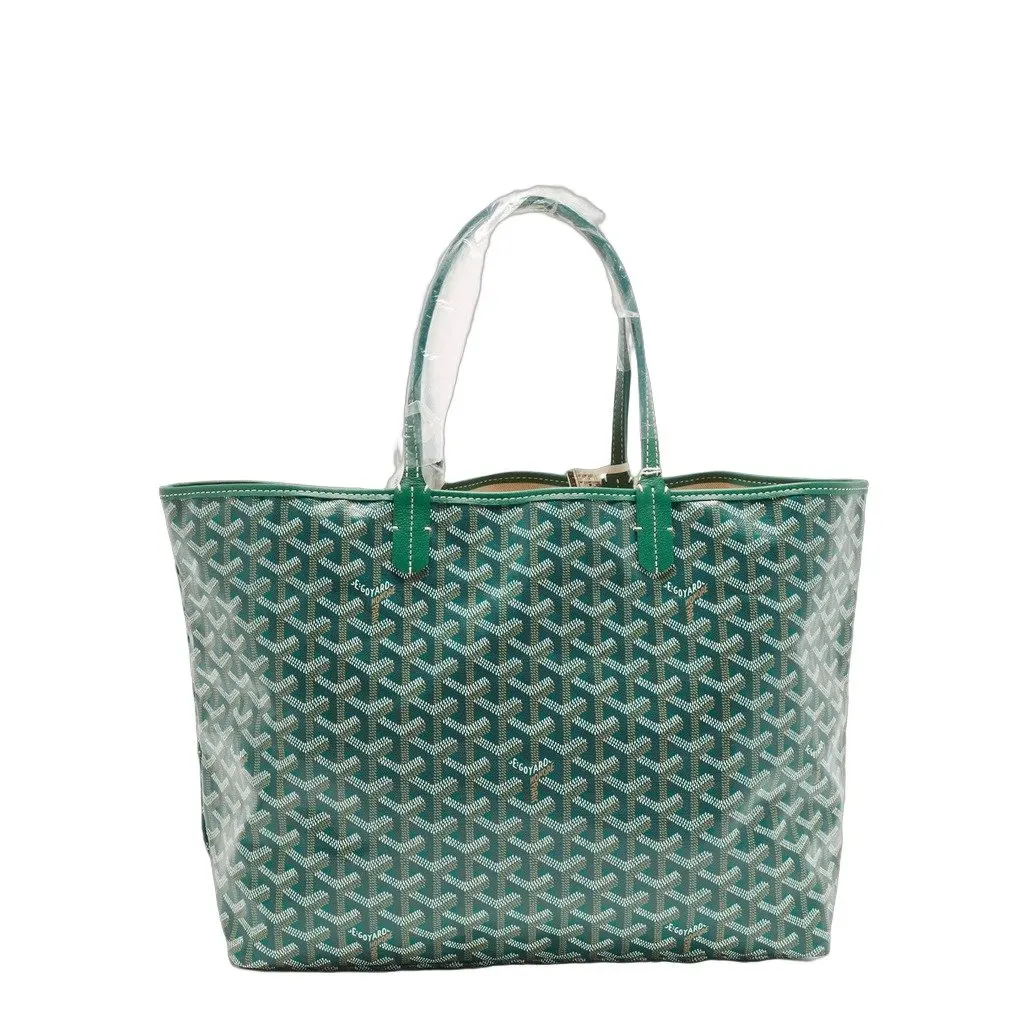Goyard Goyard Saint Louis PM Green Green Canvas Never worn, with tag - Front View