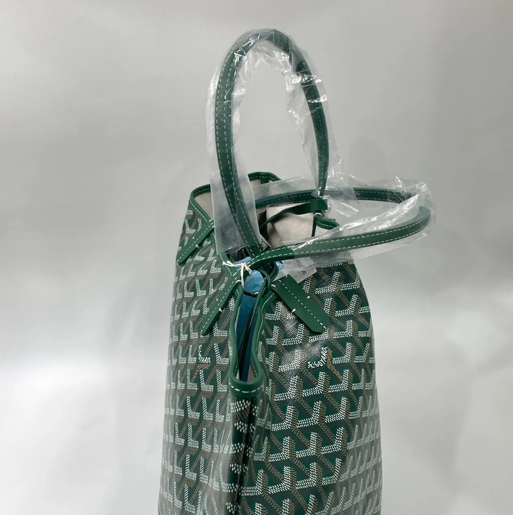 Goyard Goyard Saint Louis PM Green Green Canvas Never worn, with tag - Inside View
