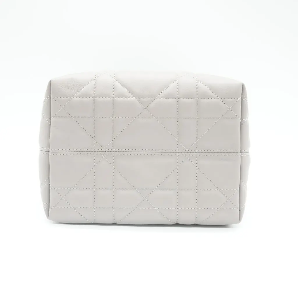 Dior Small Toujours Vertical Tote Grey Leather Never worn - Inside View