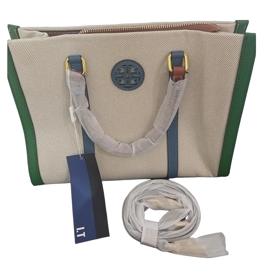 Tory Burch Tote bag Beige Canvas Never worn, with tag - Front View