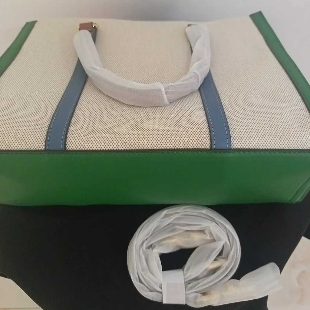 Tory Burch Tote bag Beige Canvas Never worn, with tag - Inside View