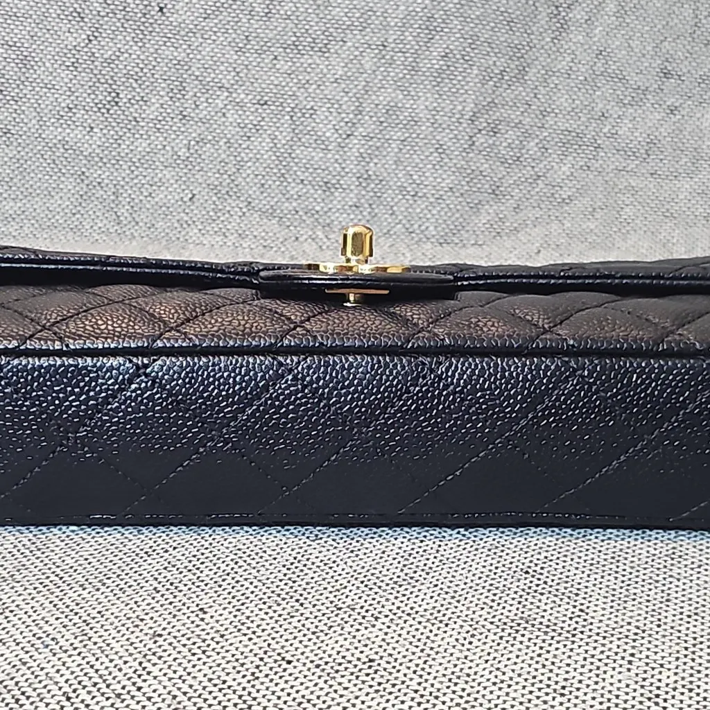 Chanel EAST WEST CAVIAR Black Leather Very good - Inside View