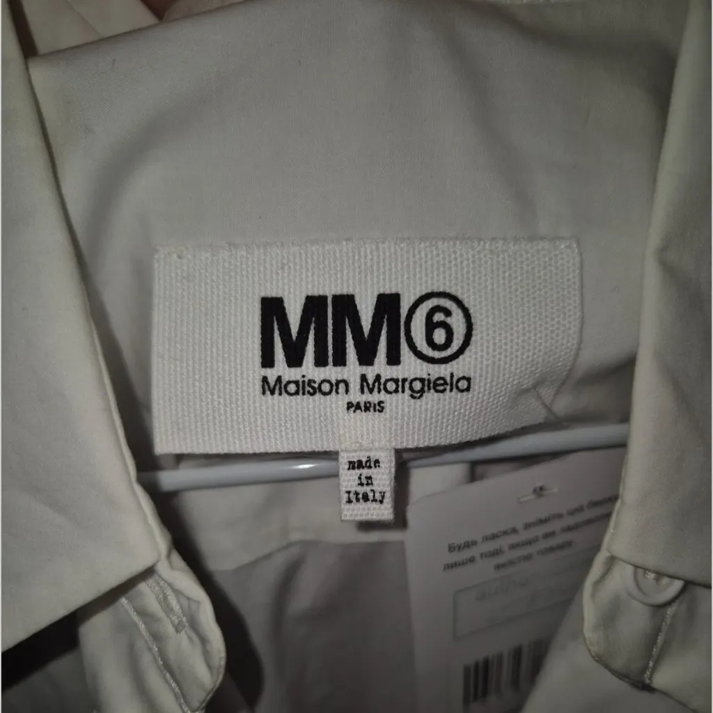 Maison Margiela White Oversized Jumpsuit White Cotton Good - Inside View