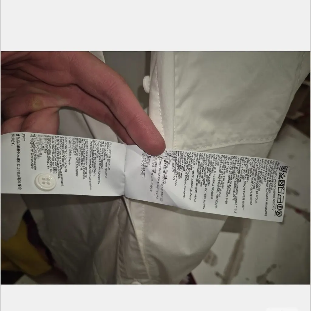 Maison Margiela White Oversized Jumpsuit White Cotton Good - Model View