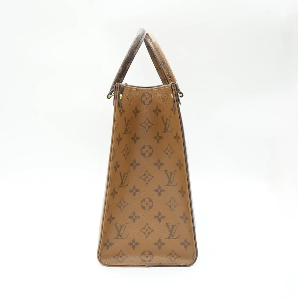 Louis Vuitton OnTheGo MM Monogram and Monogram Reverse Brown Canvas Good - Box View