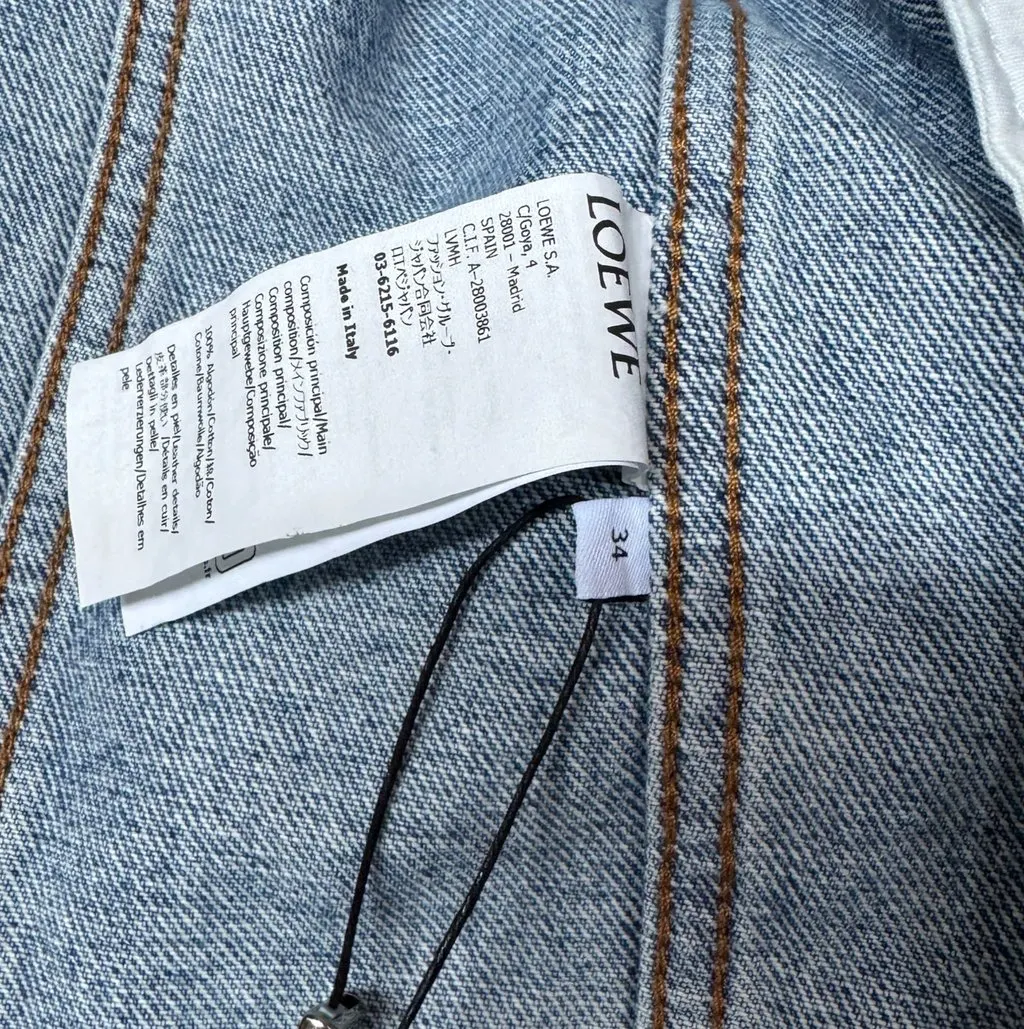 Loewe Jacket Loewe Denim Anagram Blue Denim Never worn, with tag - Model View