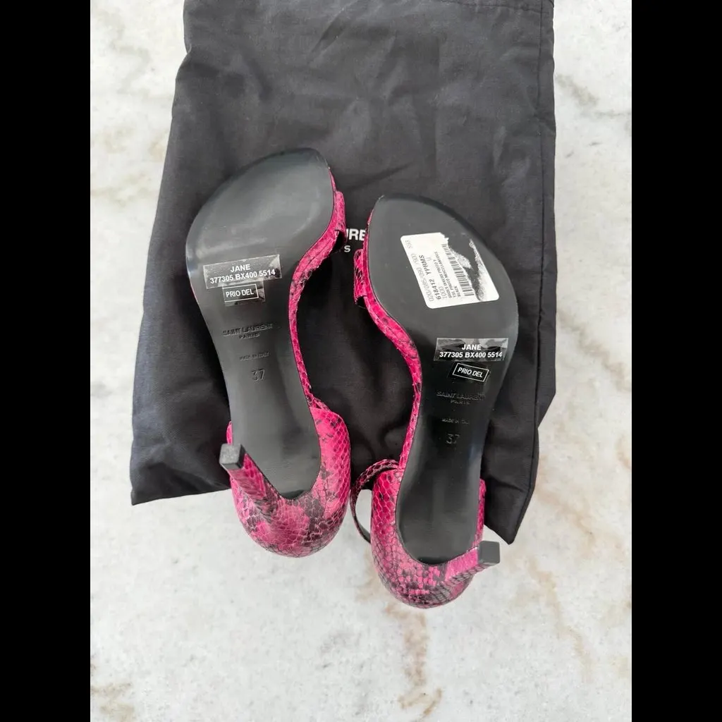 Saint Laurent Sandal Yves Saint Lauren MultiColor Leather Never worn, with tag - Box View